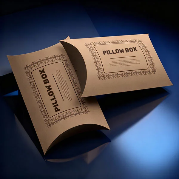 Custom Kraft Pillow Packaging Boxes